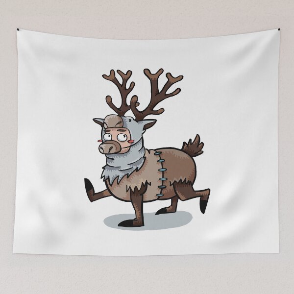 Item preview, Furry Friends in a Cute Fluffy Reindeer Onesie designed and sold by maak-and-illy.