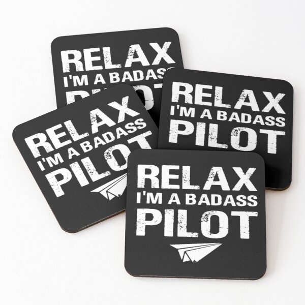 Item preview, Relax I'm Badass Pilot ! designed and sold by Boulbi-Shop.