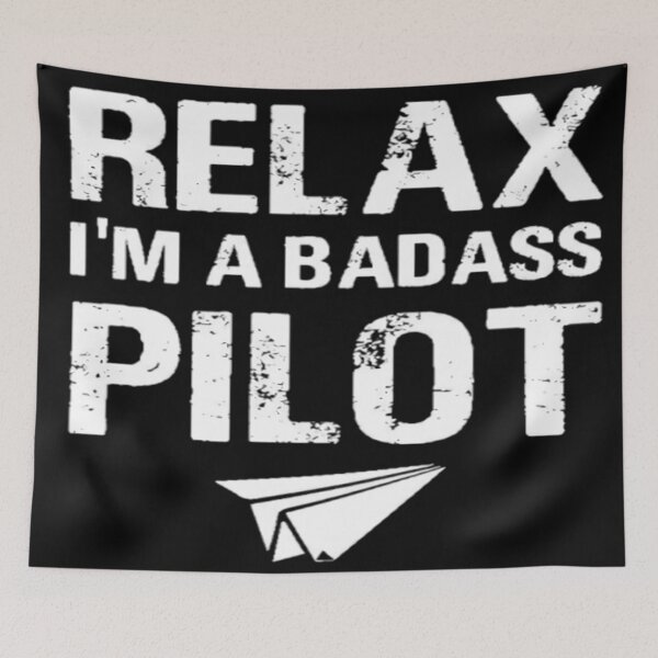 Item preview, Relax I'm Badass Pilot ! designed and sold by Boulbi-Shop.