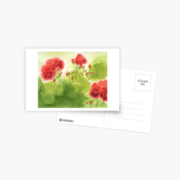 Geraniums 5 Postcard