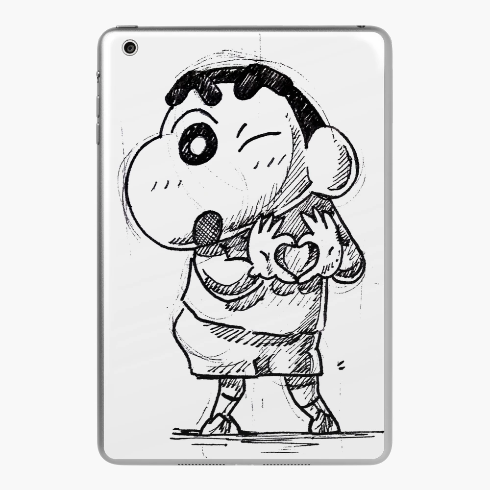 Shin Chan wink heart, shin chan Japanese classic anime, 90s cartoon, funny  boy sketch, cartoon sketch design, shinchan fan art