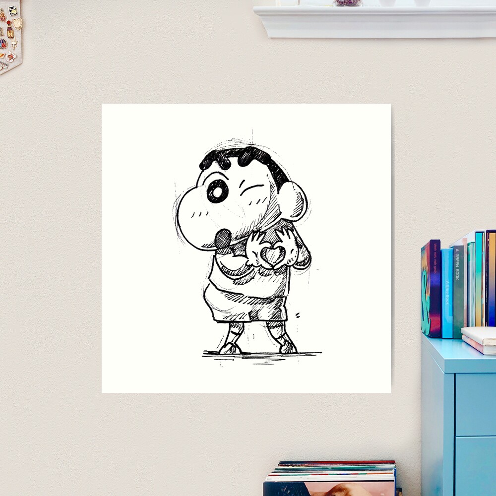 How to draw Shinchan step by step #shinchan | Easy cartoon drawings, Cartoon  drawings, Simple cartoon