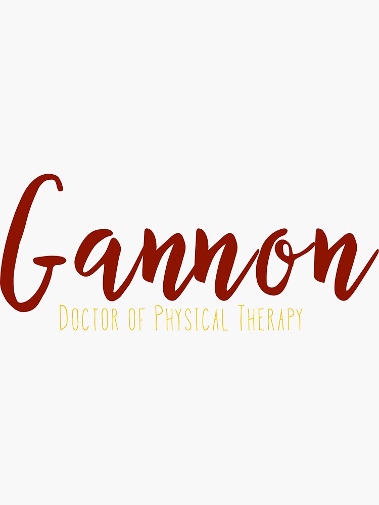 "Gannon University DPT" Sticker for Sale by bkouzoujian Redbubble