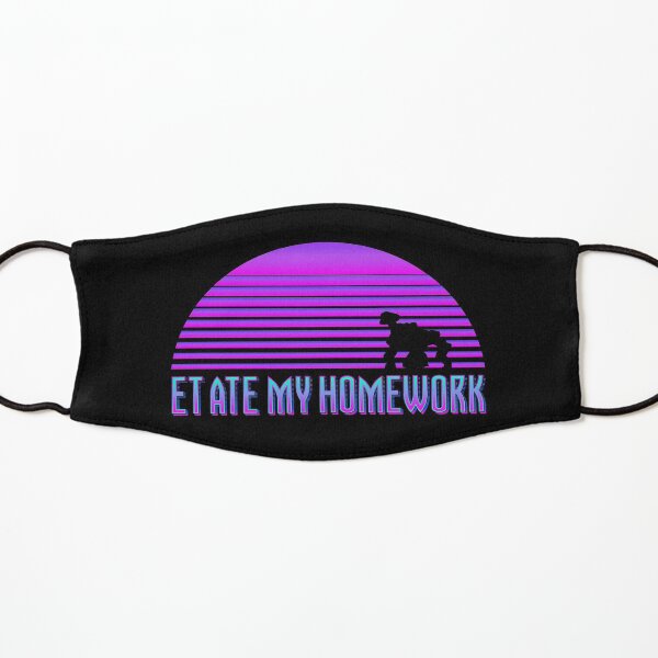 ET Ate my Homework (Vaporwave) Kids Mask