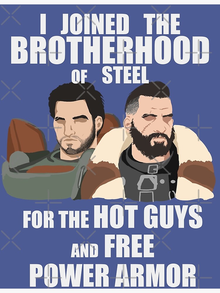 Disover Why I Joined the Brotherhood of Steel Premium Matte Vertical Poster