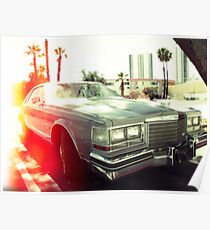 American vintage car in Kodachrome Poster