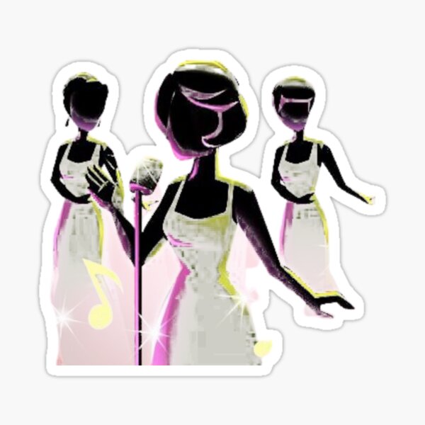 The Supremes live on the stage Sticker