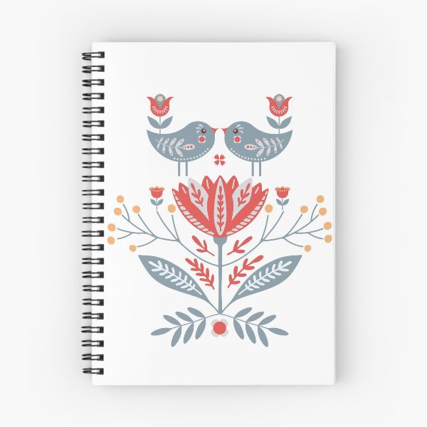 Item preview, Scandinavian Folk Art: Birds & Flowers designed and sold by NordicStudio.