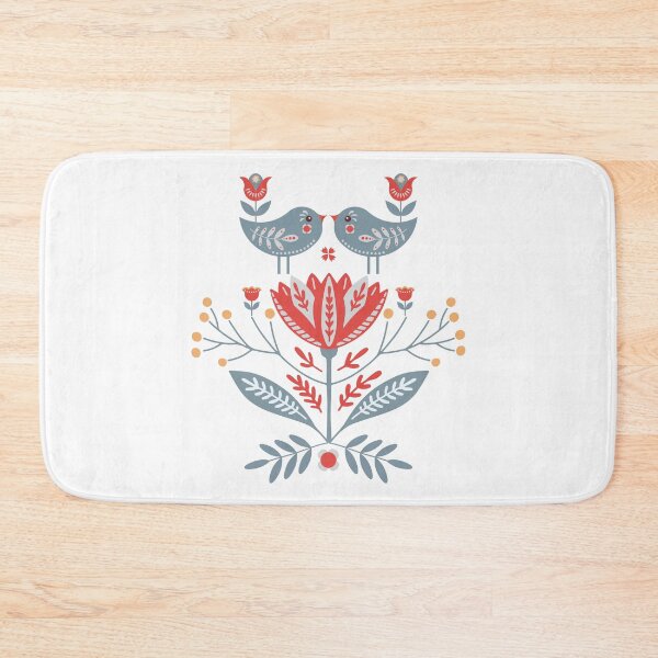 Item preview, Scandinavian Folk Art: Birds & Flowers designed and sold by NordicStudio.