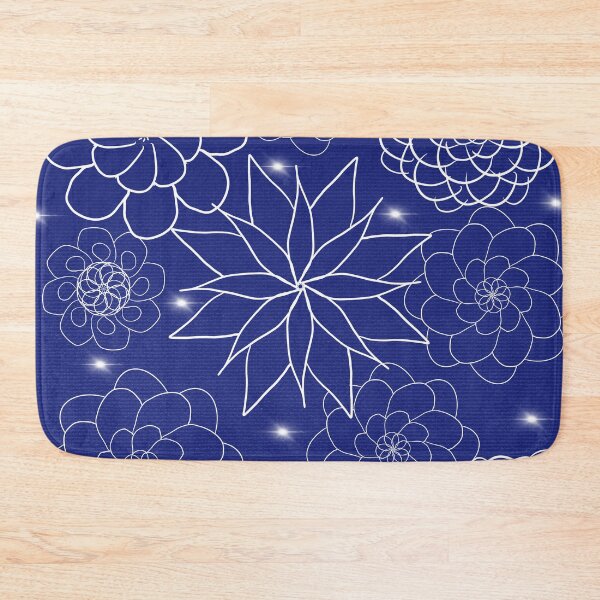 Item preview, Abstract florals blue designed and sold by Bhargavi  Balachandran.