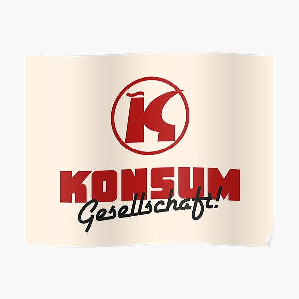 Konsum Genossenschaft Logo Parodie Poster