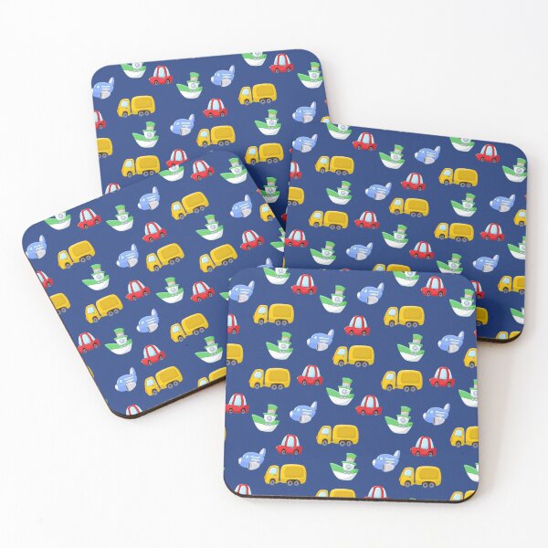 Item preview, Cartoon Transport Pattern designed and sold by Yael Weiss.