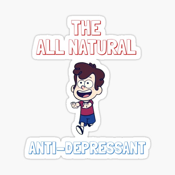 All Natural Anti-Depressant Sticker