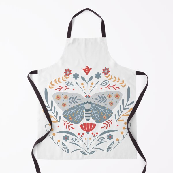 Item preview, Scandinavian Folk Art: Butterfly & Flowers designed and sold by NordicStudio.
