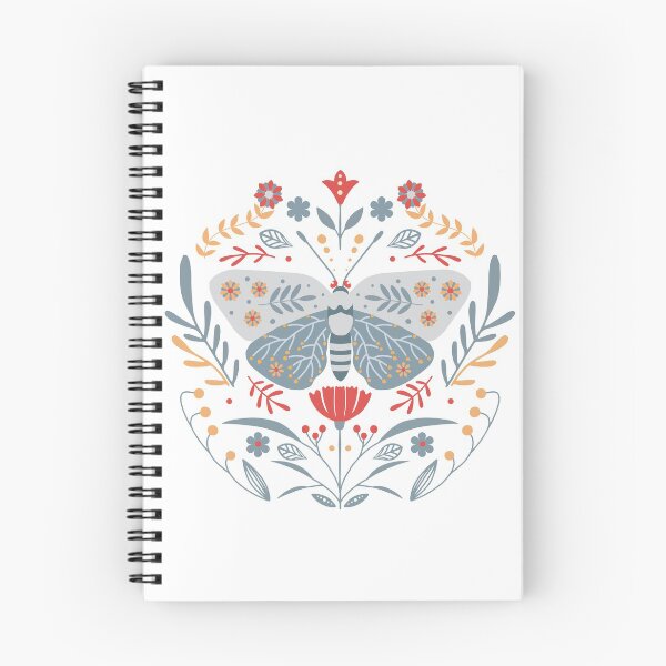 Item preview, Scandinavian Folk Art: Butterfly & Flowers designed and sold by NordicStudio.