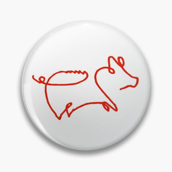 Item preview, hog one line doodle designed and sold by aflanders30.