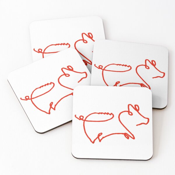 Item preview, hog one line doodle designed and sold by aflanders30.