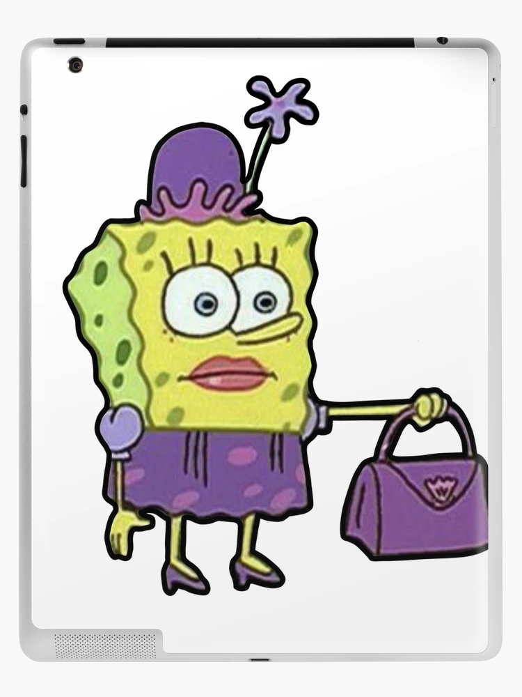 Sad Spongebob Accessories Zip Pouch, sad spongebob