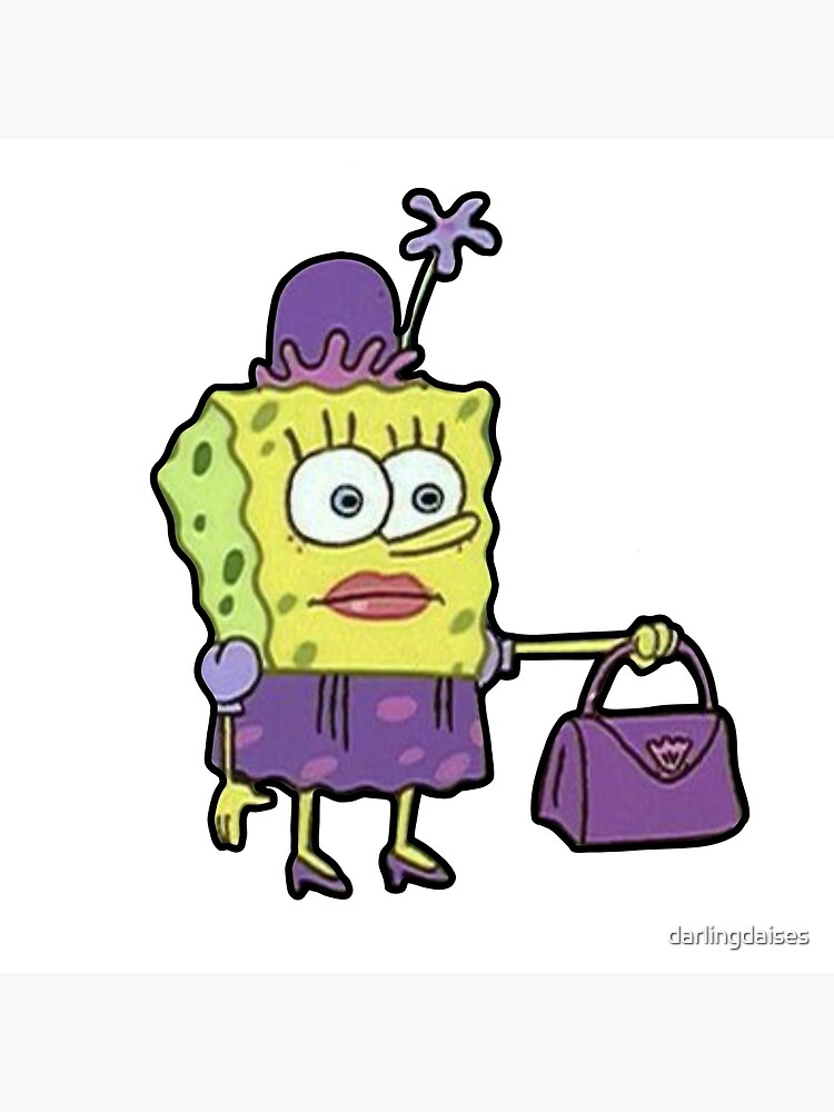 Sad Spongebob Accessories Bag