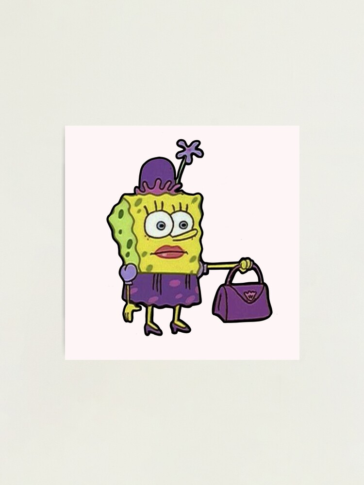 SpongeBob with a purse