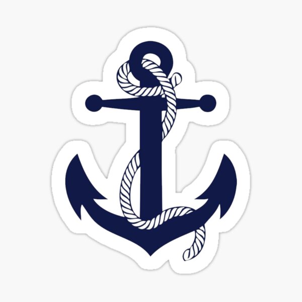 Anchor Sticker for Sale by Jackiecas