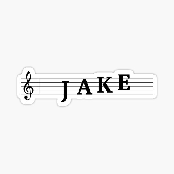 Name Jake Sticker