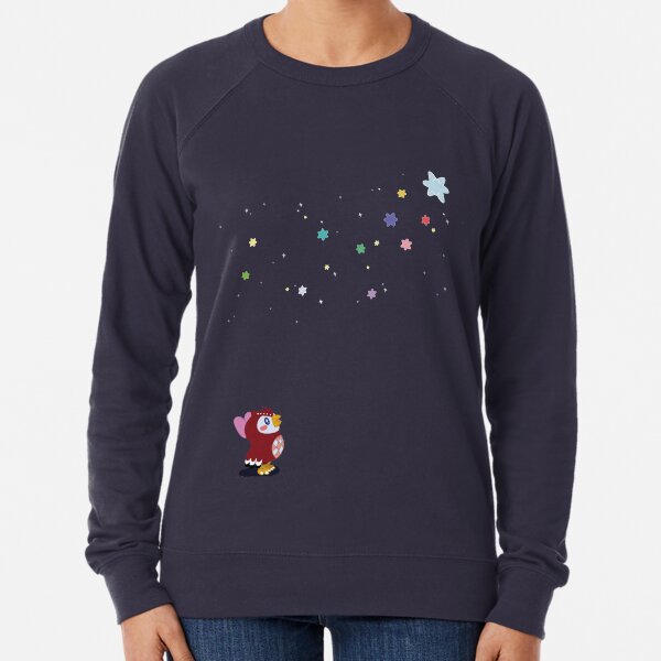 Animal Crossing Celeste Starry Night Star Gazing Lightweight Sweatshirt