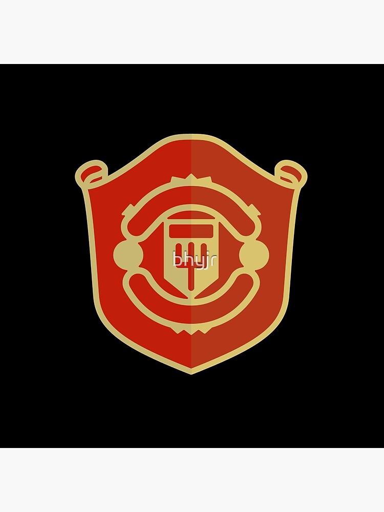 Man Utd Emblem Art Board Print By Bhyjr Redbubble