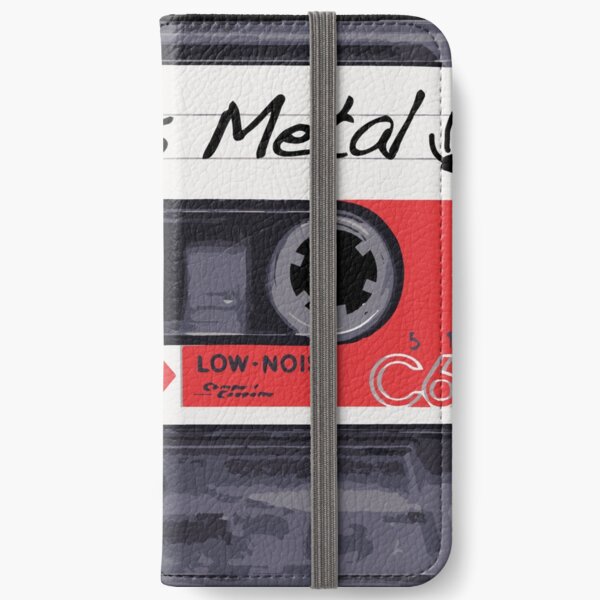 Retro Cassette Tape of 80s Metal Music iPhone Wallet