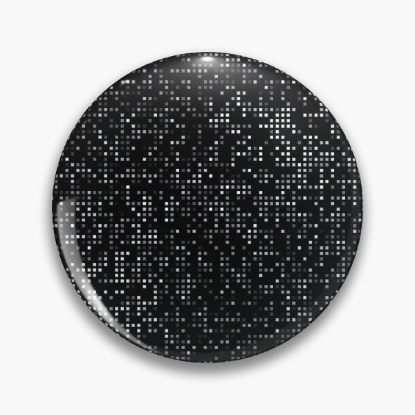 Item preview, Shinny black and white square halfton pattern designed and sold by LynksArts.