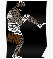 Briefcase Full of Spam (dark bkgd) Poster
