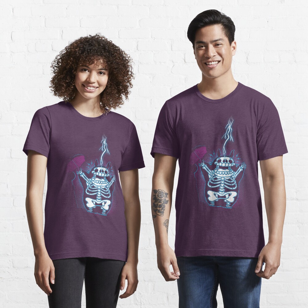 Shocked Neighbour (Blue lightning) Essential T-Shirt