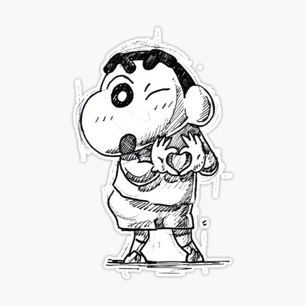 How to draw Shinchan | Step by step | Shinchan | Drawings, Draw, Cartoon