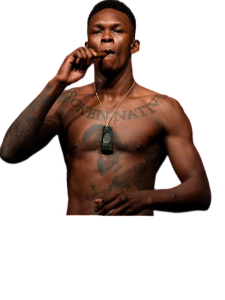 Israel Adesanya style bender UFC fighter Champion smoking Kids T-Shirt