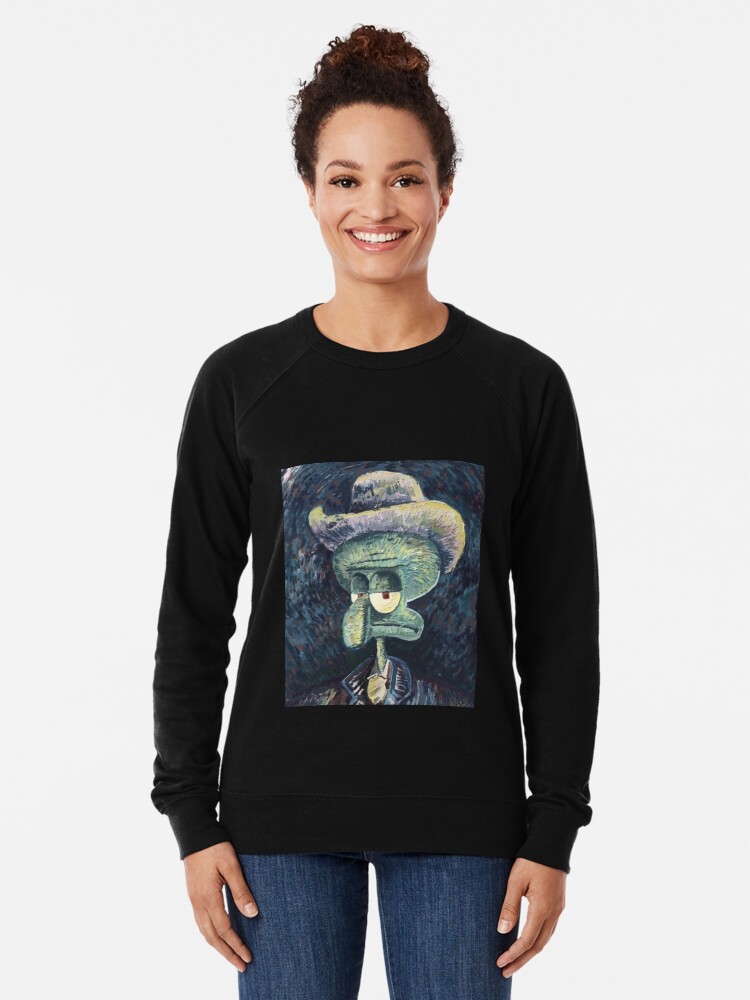 Squidward painting online sweatshirt
