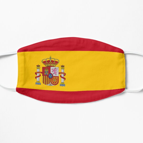 Spain Flag Flat Mask