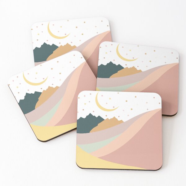 Item preview, Bohemian Desert Mountains and Sky | Modern Art Minimalist designed and sold by LunaRisa.