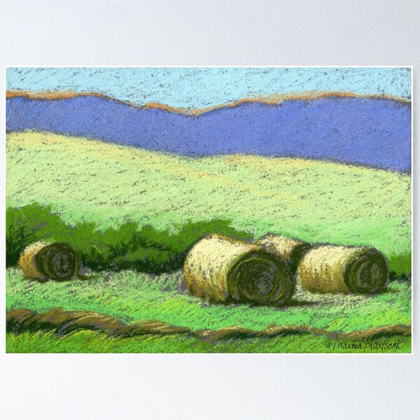 Item preview, Round Bales in Montana designed and sold by Marcia Hartsock.