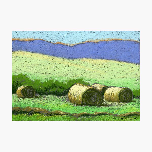 Item preview, Round Bales in Montana designed and sold by Marcia Hartsock.