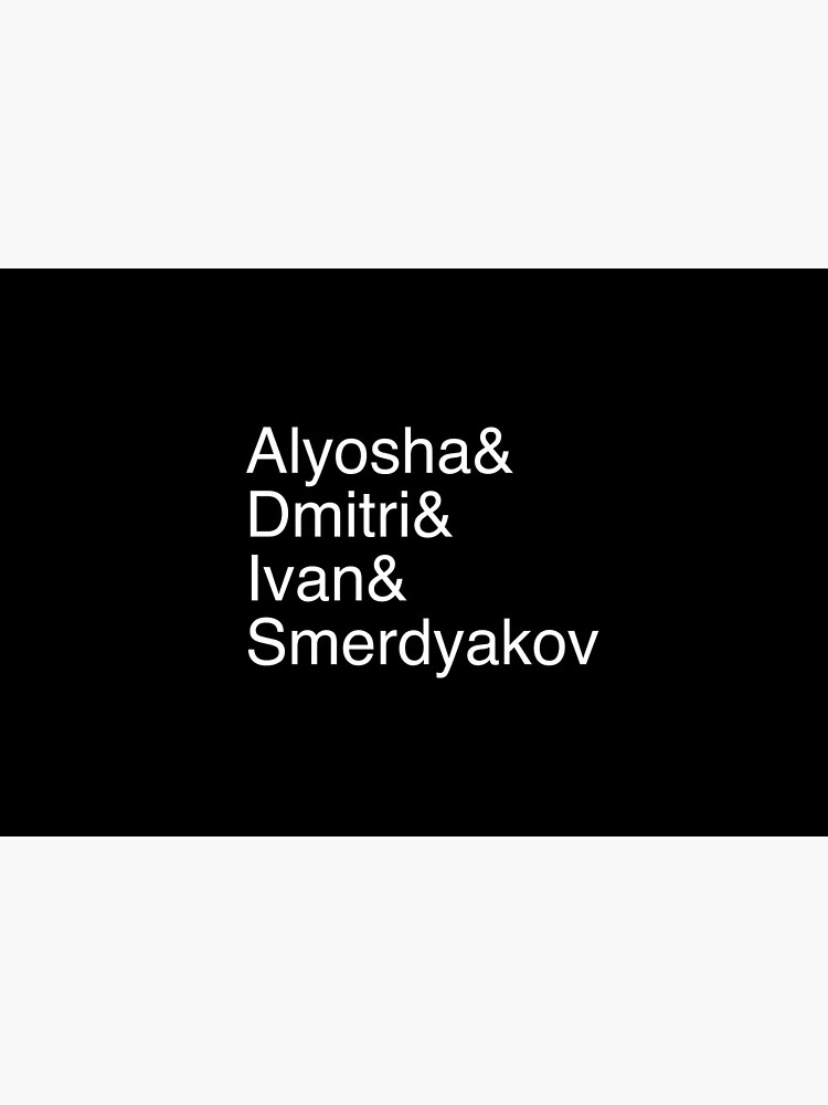 "The Brothers Karamazov Character List. Alyosha & Ivan & Dmitri
