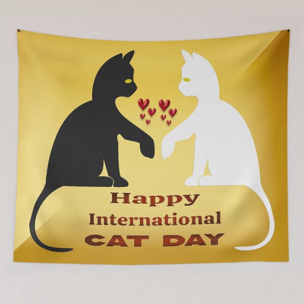 Item preview, HAPPY INTERNATIONAL CAT DAY designed and sold by Ralek.