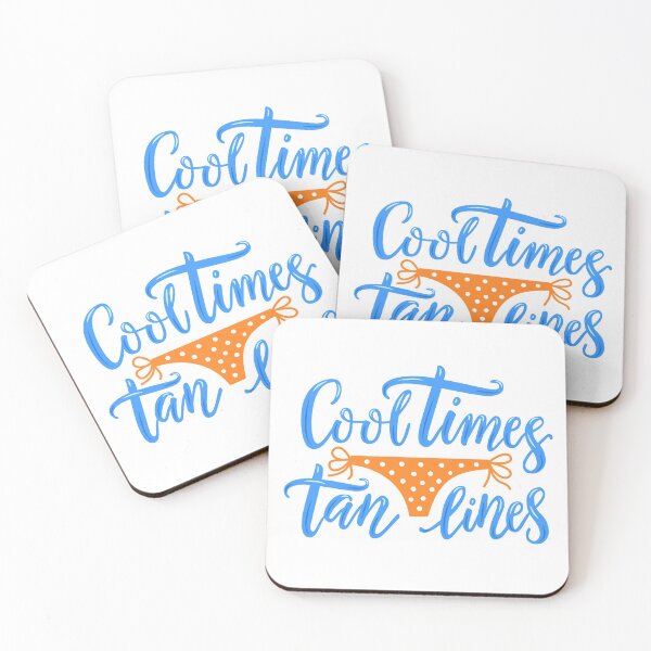 Item preview, Cool times tan lines phrase, retro polka dot women's swimming trunks pattern designed and sold by AidanShea.
