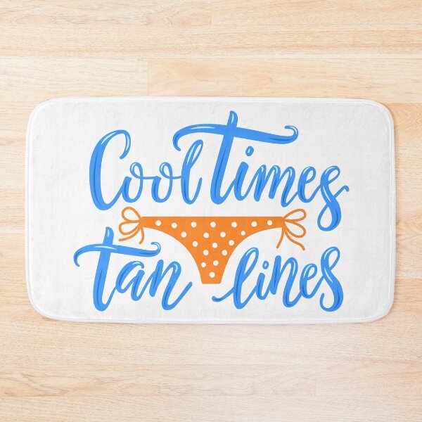 Item preview, Cool times tan lines phrase, retro polka dot women's swimming trunks pattern designed and sold by AidanShea.