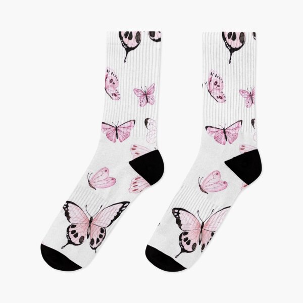 Item preview, Aesthetic cute pink lilac pastel butterfly pattern  designed and sold by samararibas.