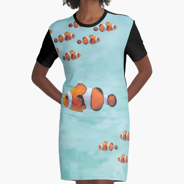 Clown Fish Graphic T-Shirt Dress