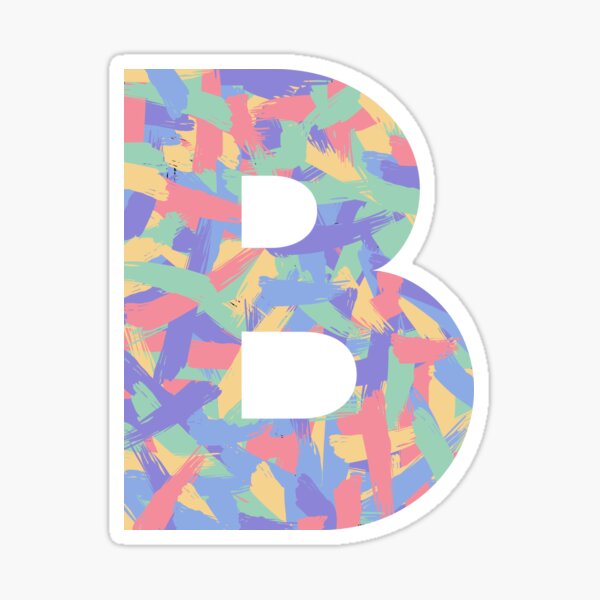 "Letter B" Sticker For Sale By Thelittleshopp | Redbubble