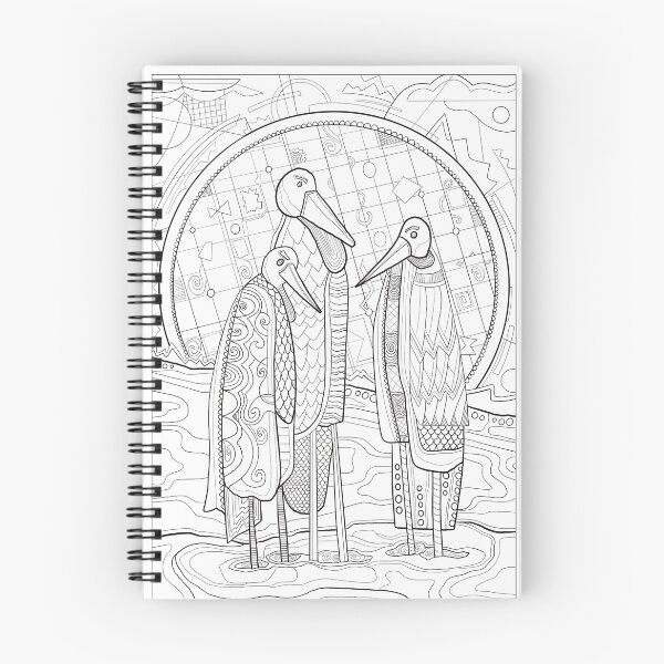 Item preview, Birds Coloring Art - Doodle Art Alley designed and sold by DoodleArtAlley.