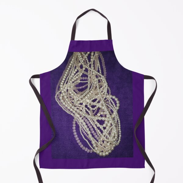 Item preview, pearls and beads on a deep purple background designed and sold by Kim-Pratt.