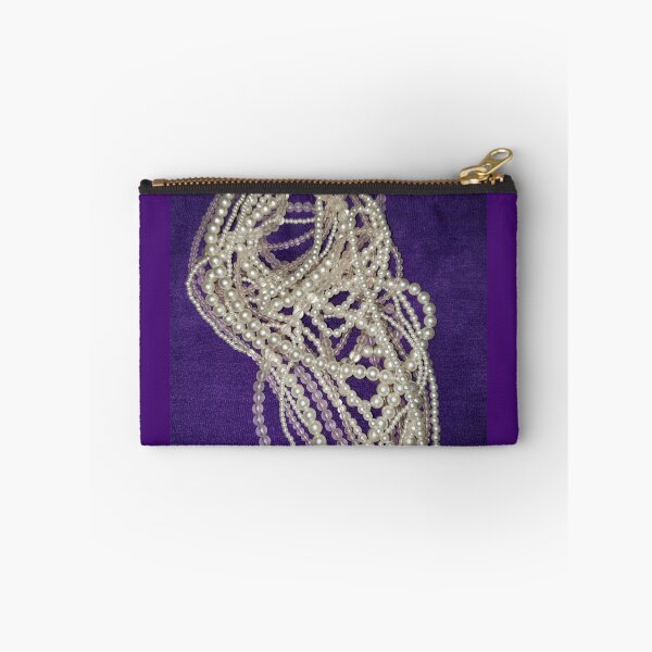 Item preview,  pearls and beads on a deep purple background designed and sold by Kim-Pratt.
