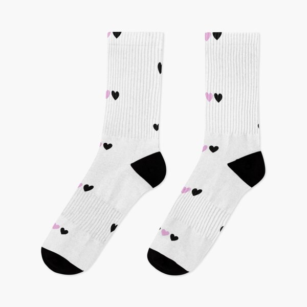Aperçu de l'œuvre Coeurs noirs et roses mignons créée et vendue par Nevesdesigns.